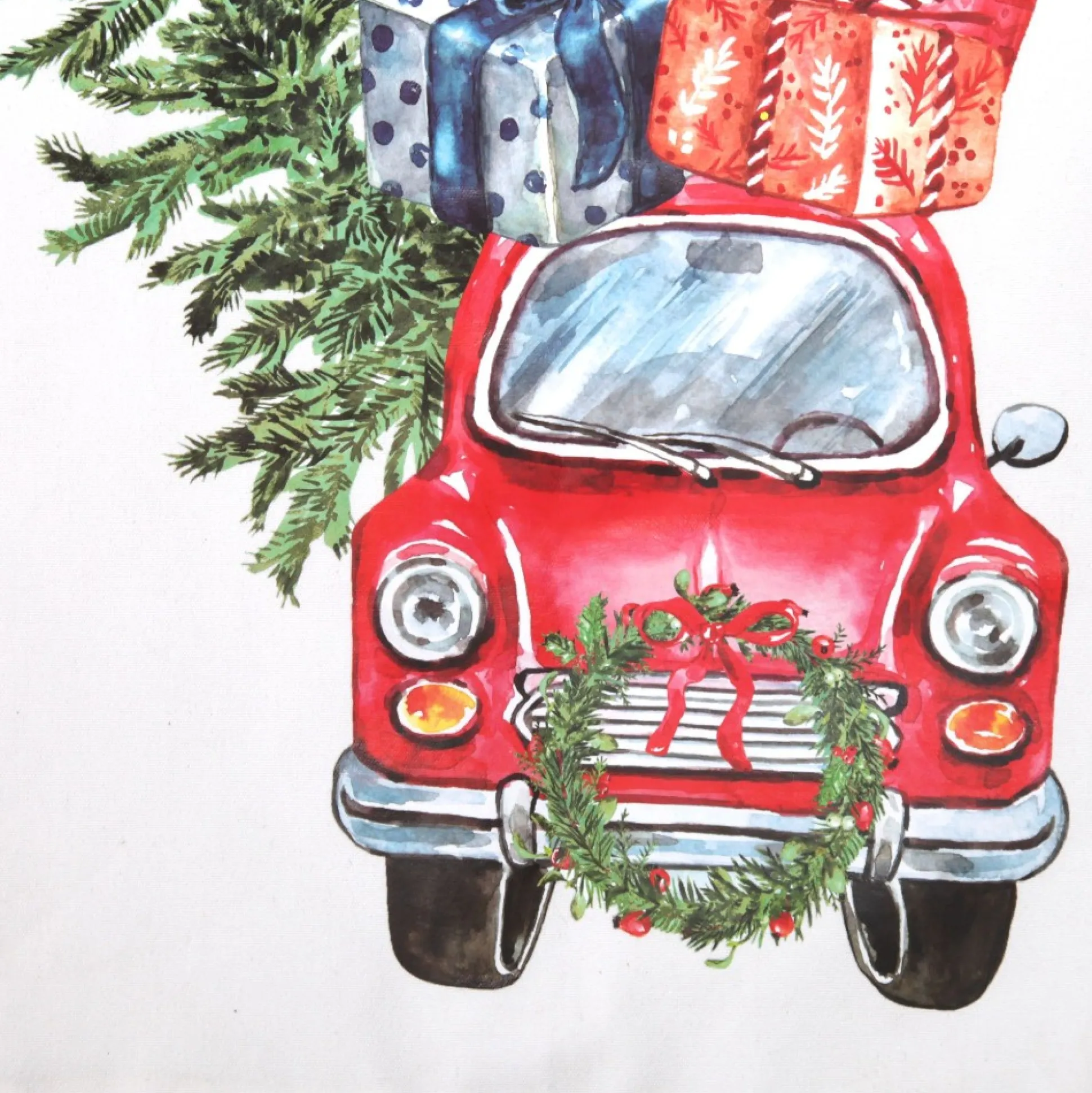 Personalised Christmas Vintage Car Santa Sack Personalised Santa Sacks|