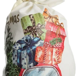 Personalised Christmas Vintage Car Santa Sack Personalised Santa Sacks|