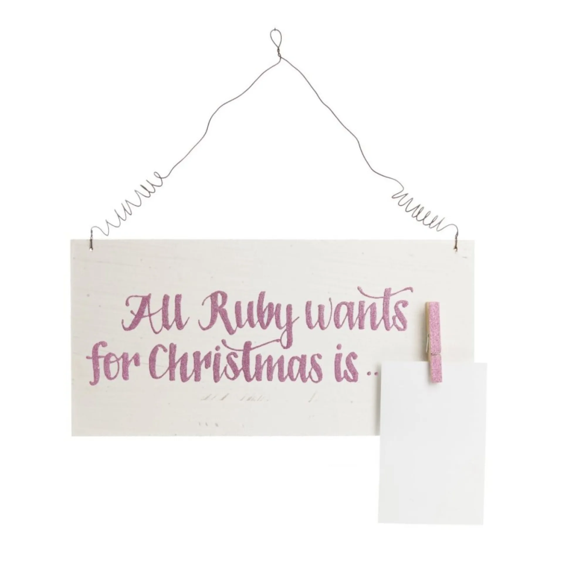 Personalised Christmas Wish List Wood Plaque Christmas Plaques|