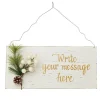 Personalised Country Christmas Wood Plaque with White Berry Christmas Plaques|