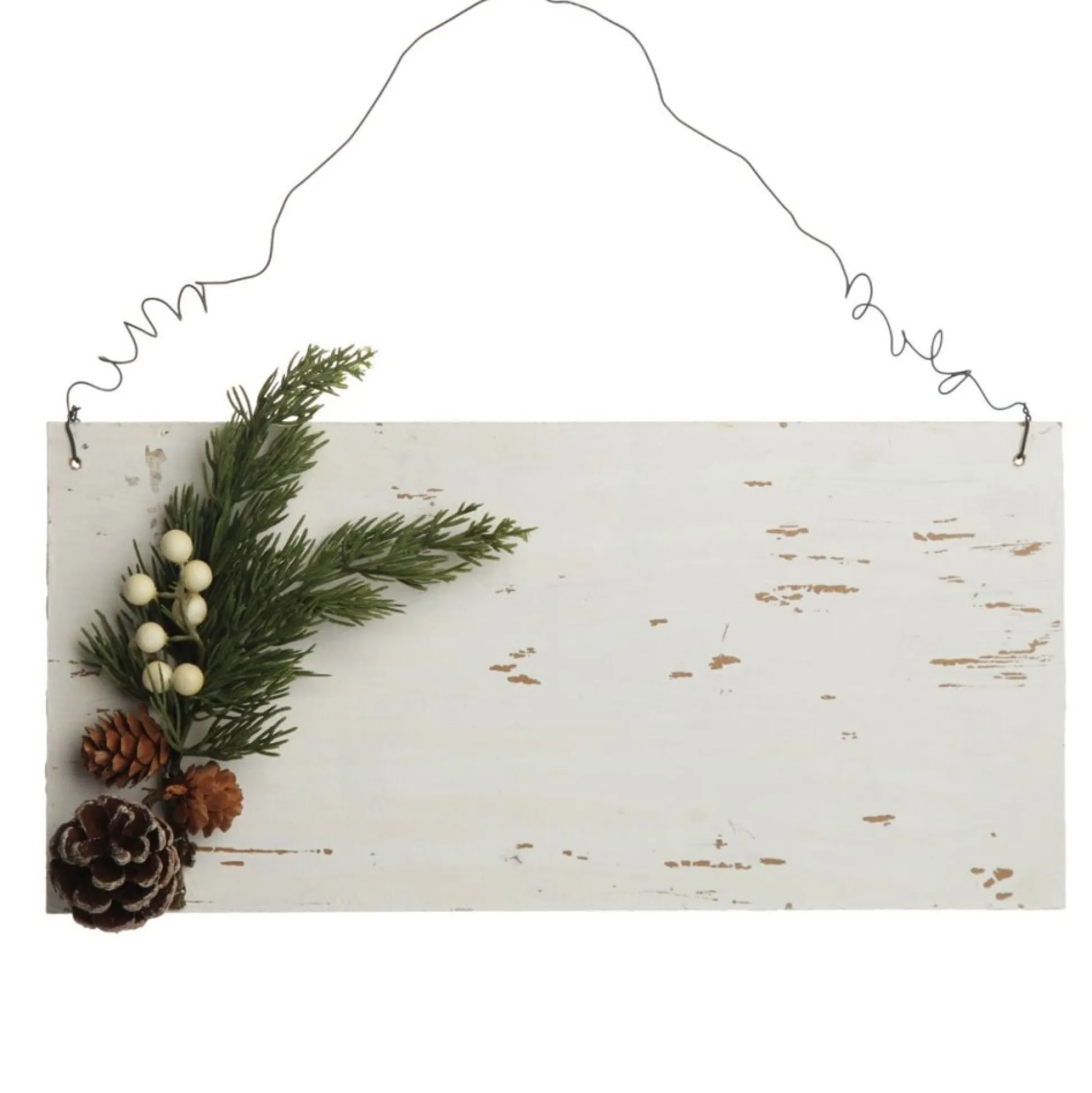 Personalised Country Christmas Wood Plaque with White Berry Christmas Plaques|