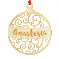 Personalised Cutout Bauble Christmas Decoration Personalised Decorations|