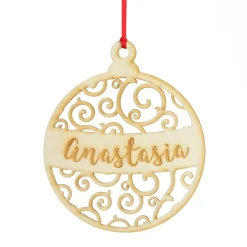 Personalised Cutout Bauble Christmas Decoration Personalised Decorations|