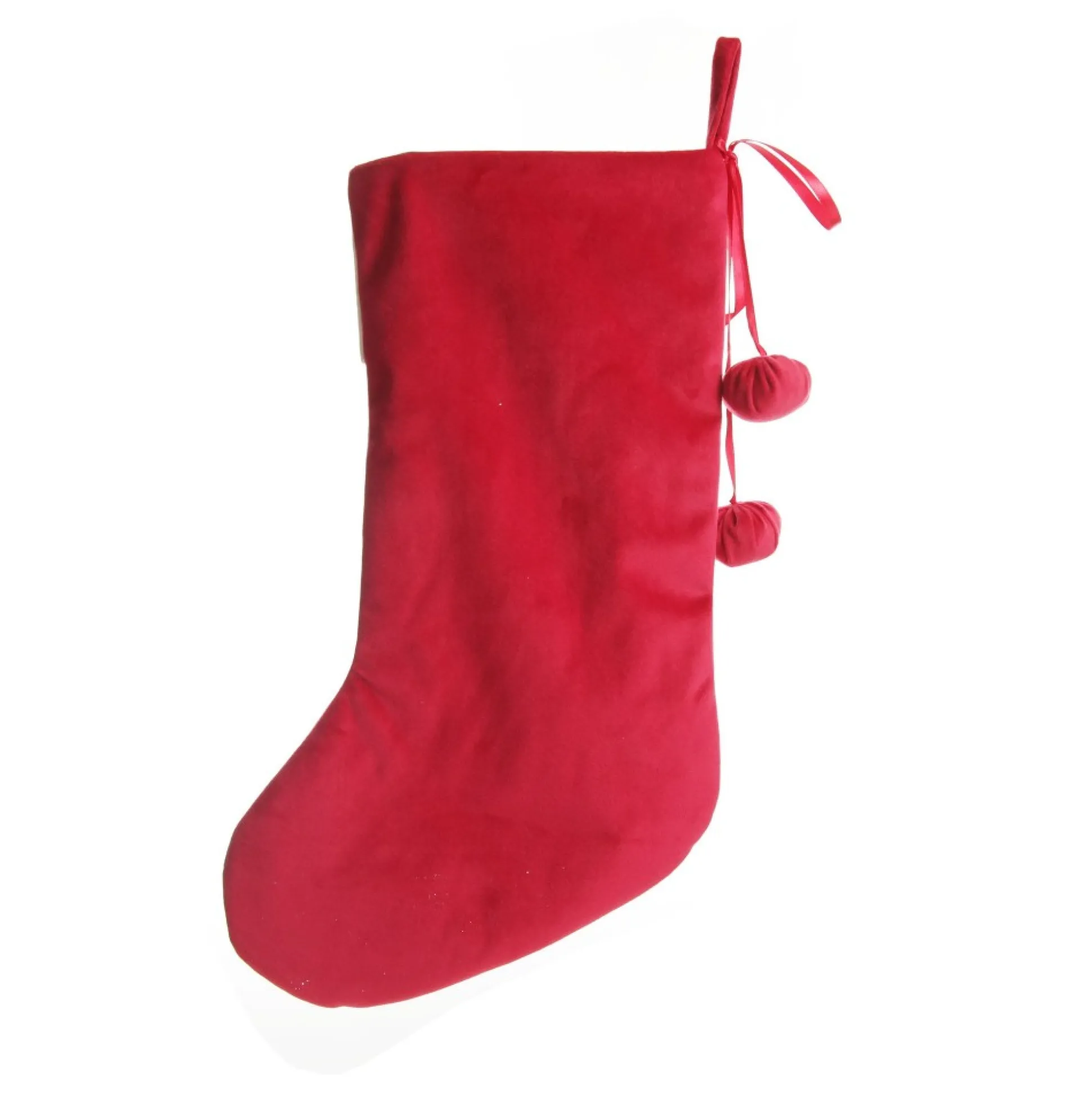 Personalised Dark Red Velvet Christmas Stocking Personalised Stockings|