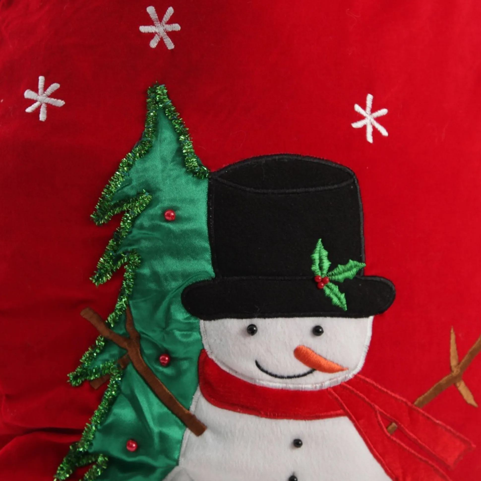 Personalised Deluxe Velvet Snowman Sack Personalised Santa Sacks|