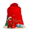 Personalised Deluxe Velvet Teddy Sack Personalised Santa Sacks|