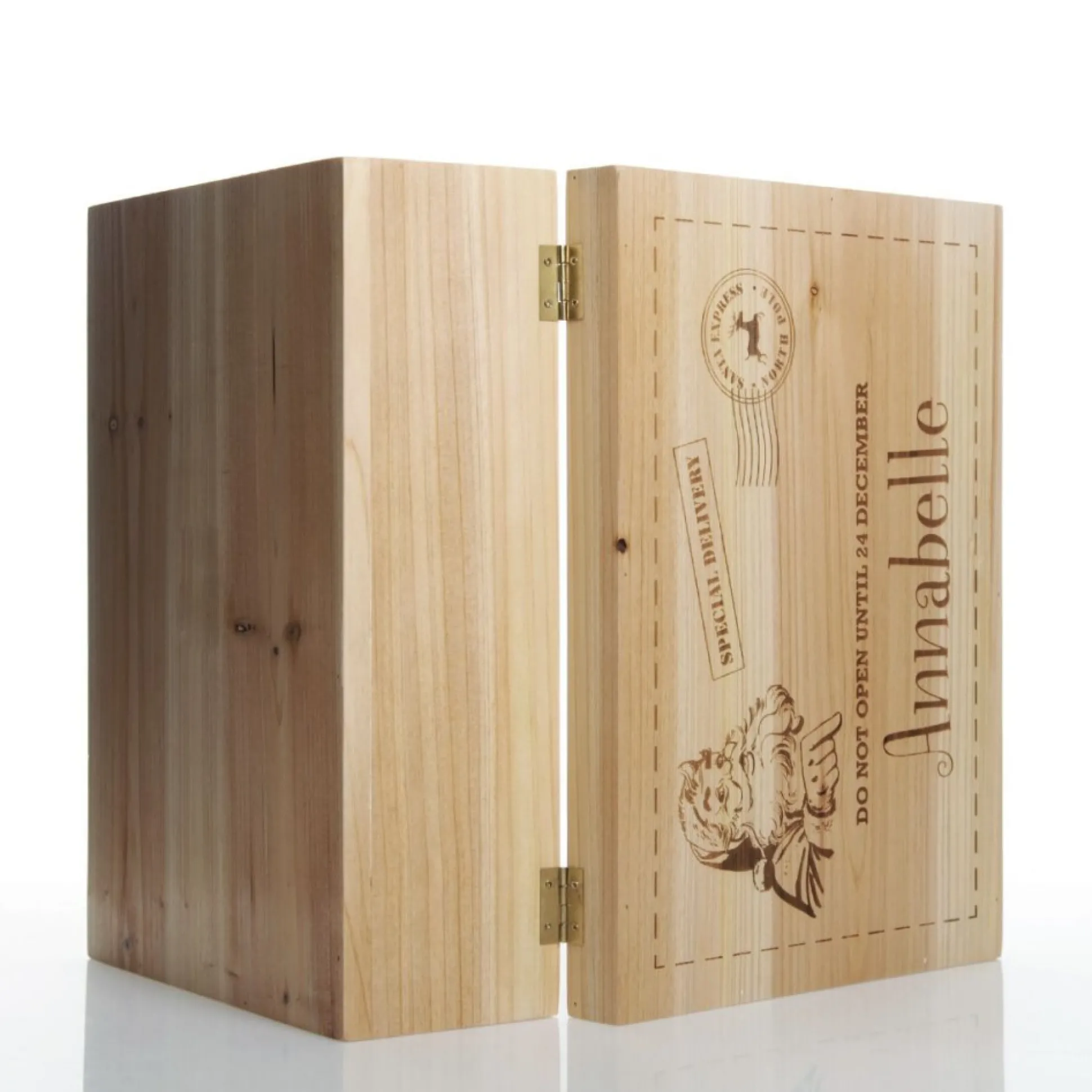 Personalised Do Not Open Wooden Christmas Eve Box Gift Wrap, Boxes, Bags & Tags|