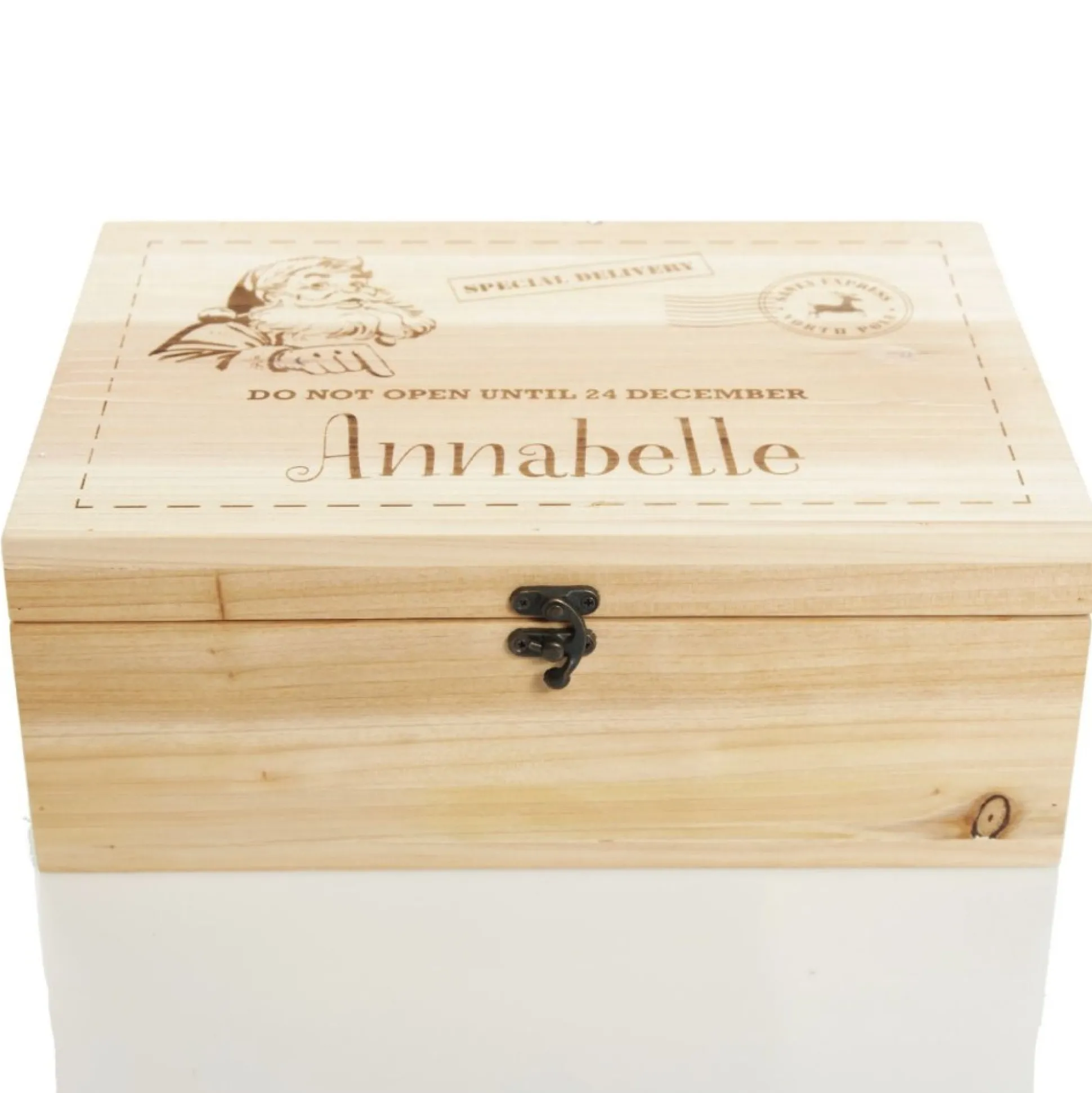 Personalised Do Not Open Wooden Christmas Eve Box Gift Wrap, Boxes, Bags & Tags|