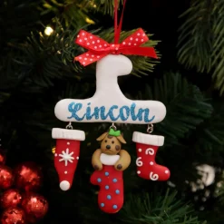 Personalised Dog Charm Christmas Decoration Personalised Decorations|