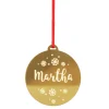 Personalised Etched Bauble Christmas Decoration Personalised Decorations|