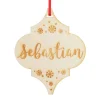 Personalised Etched Finial Christmas Decoration Personalised Decorations|