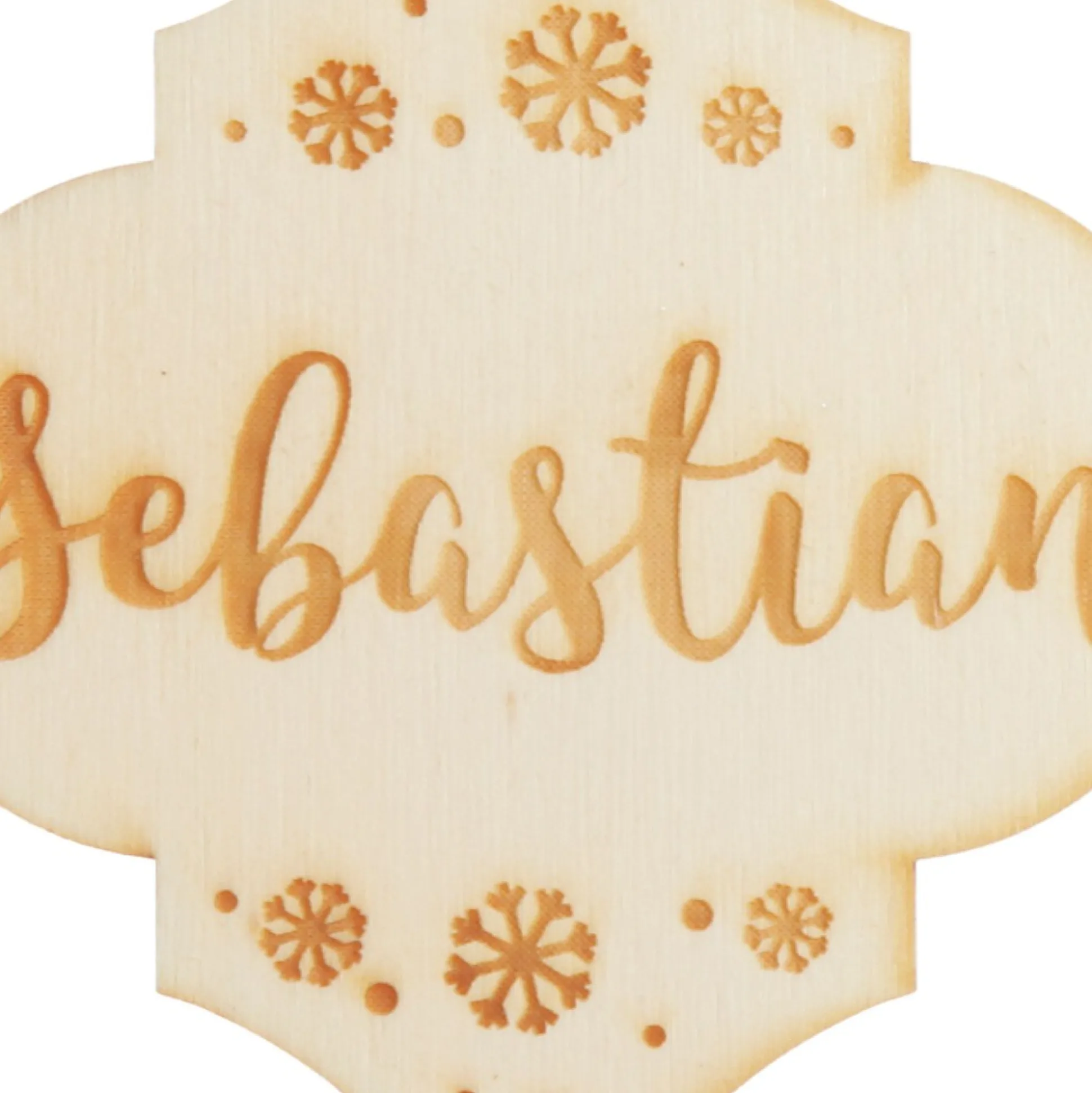 Personalised Etched Finial Christmas Decoration Personalised Decorations|