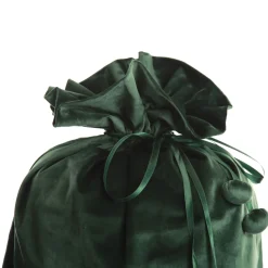 Personalised Forest Green Velvet Santa Sack Personalised Santa Sacks|