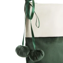 Personalised Forest Green Velvet Christmas Stocking Personalised Stockings|