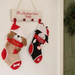 Personalised Fun Black Cat Christmas Stocking Personalised Stockings|