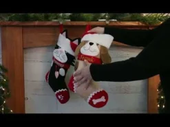 Personalised Fun Dog Christmas Stocking Personalised Stockings|