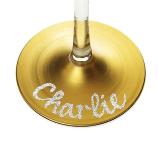 Personalised 'Get into the Christmas Spirits' Wine Glass - Gold Stem Christmas Wine Glasses And Mugs|
