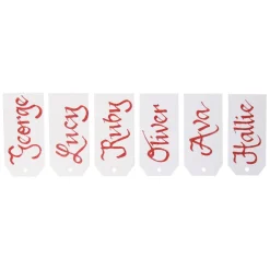 Personalised Gift Tags Square Cut - Set of 6 Gift Wrap, Boxes, Bags & Tags|