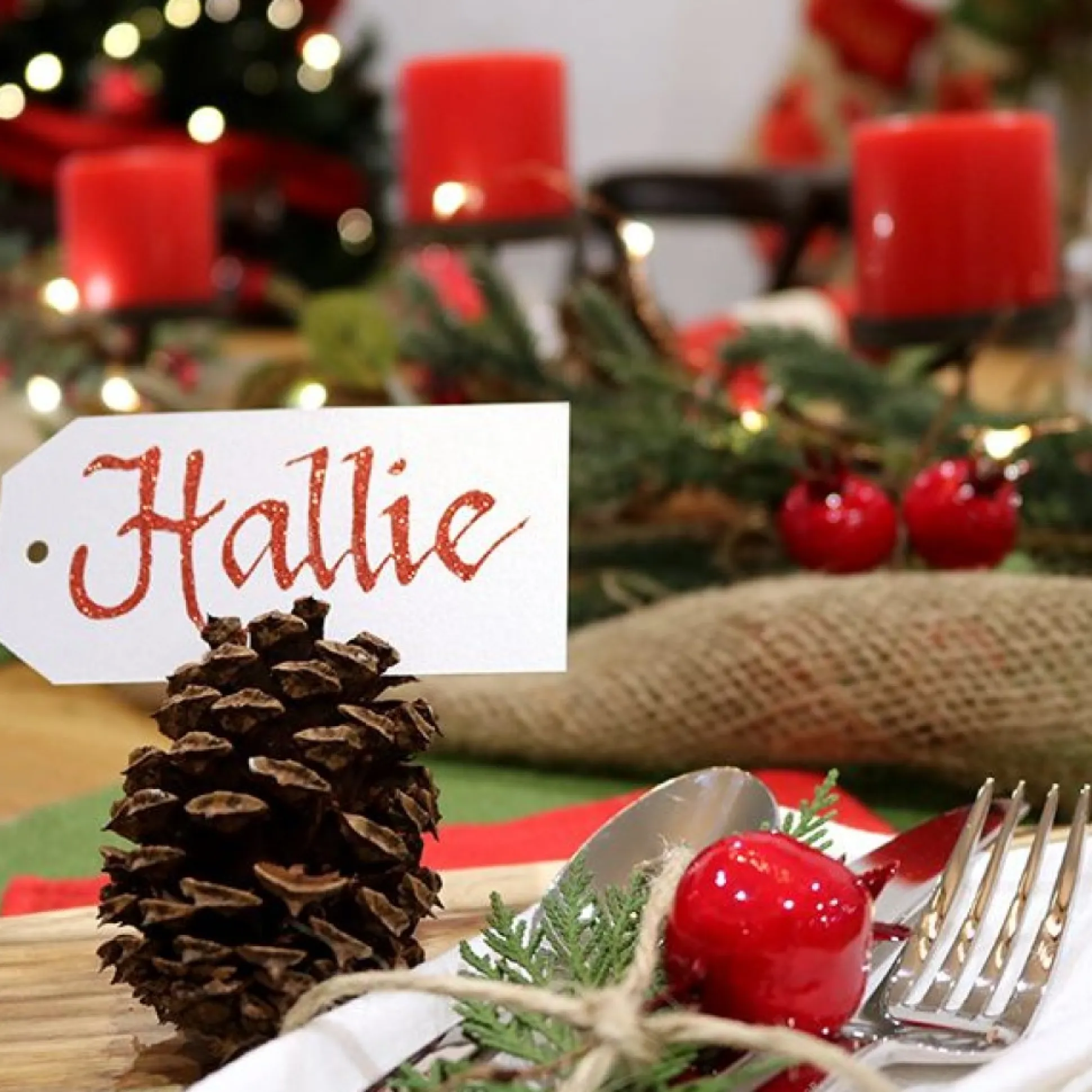 Personalised Gift Tags Square Cut - Set of 6 Gift Wrap, Boxes, Bags & Tags|