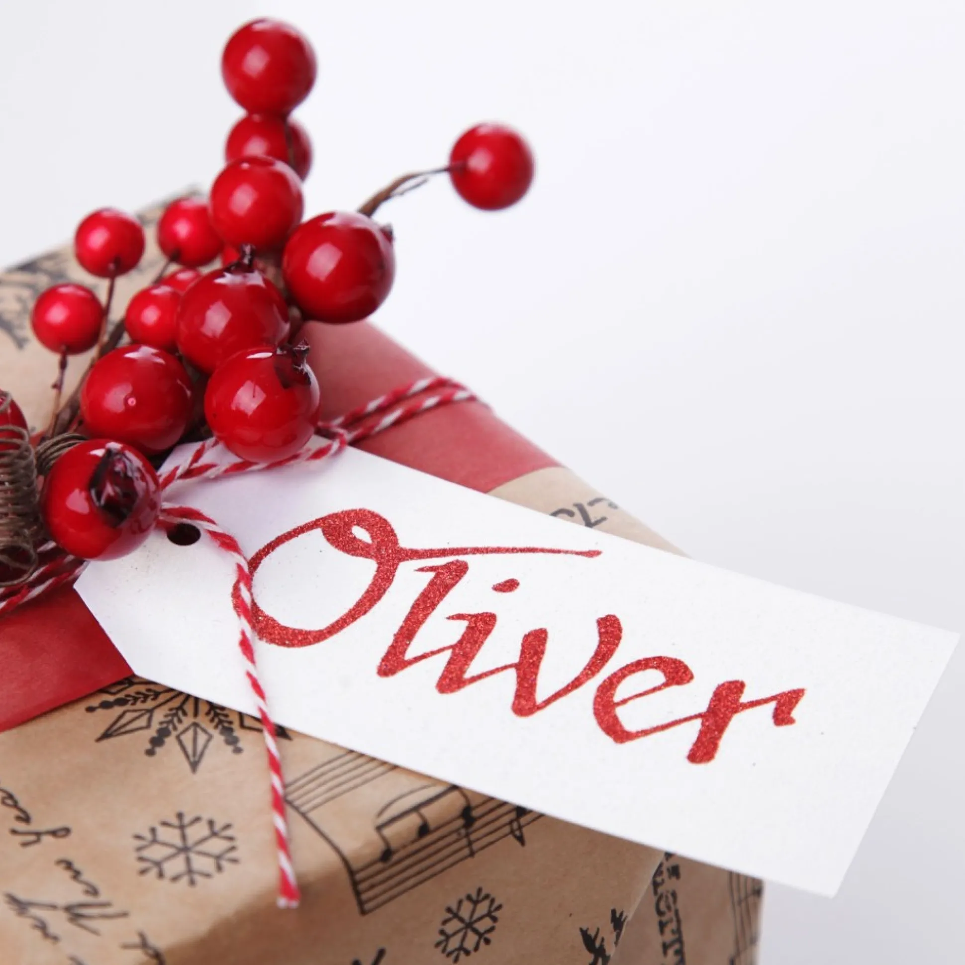 Personalised Gift Tags Square Cut - Set of 6 Gift Wrap, Boxes, Bags & Tags|