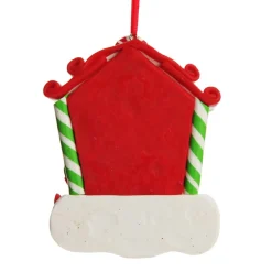 Personalised Gingerbread House Decoration with Boy Elf Personalised Decorations|