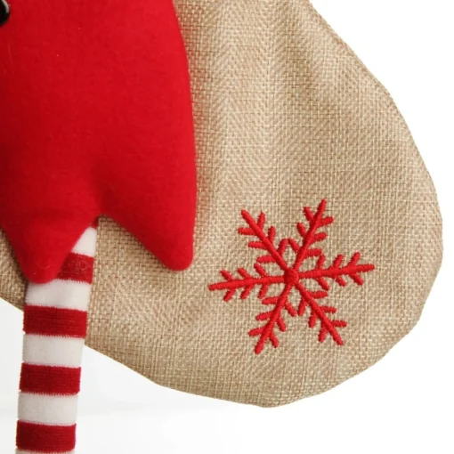 Personalised Girl Elf Christmas Stocking with Dangly Legs Personalised Stockings|