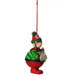 Personalised Girl Elf with Lollipop Christmas Ornament Christmas Character Baubles|