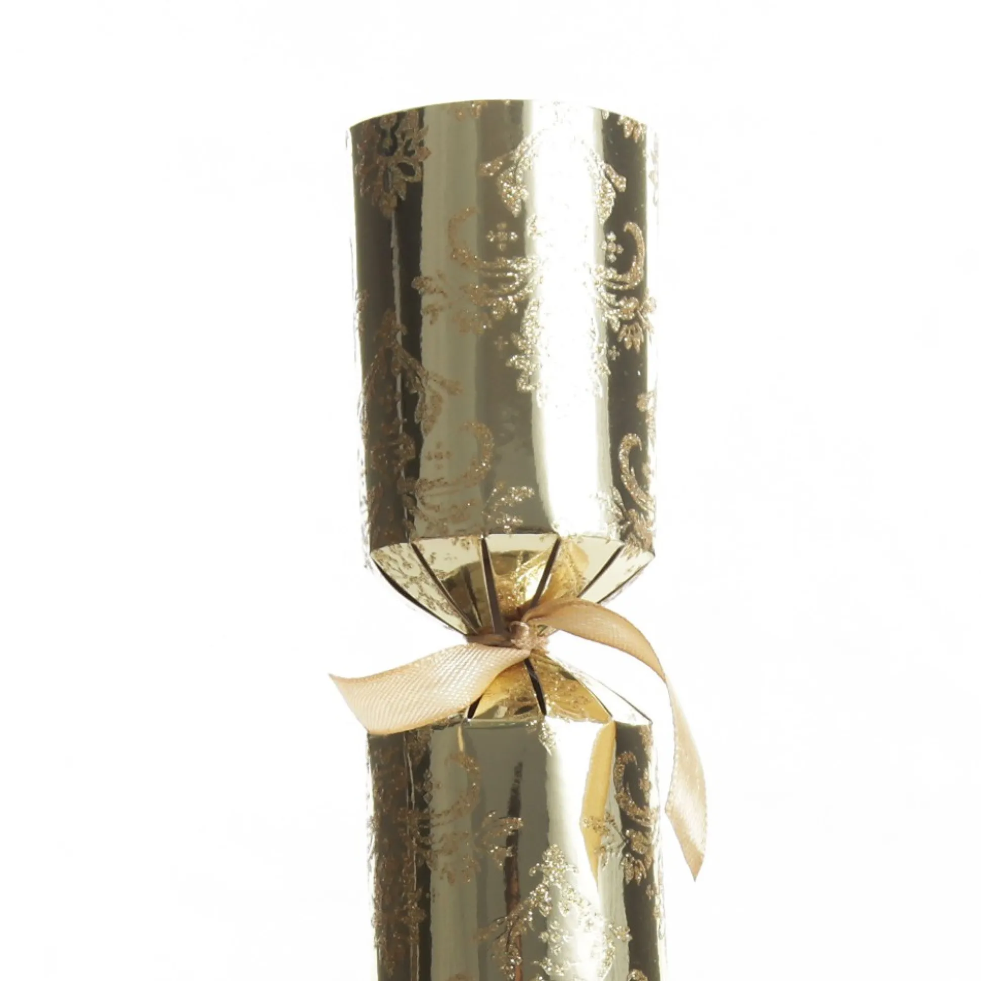 Personalised Gold Damask Pattern Bon Bon - Single Christmas Bon Bons|