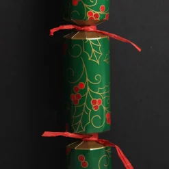 Personalised Green Swirling Holly Bon Bon - Single Christmas Bon Bons|