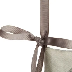 Personalised Grey Fur Christmas Stocking with Pom Poms Personalised Stockings|