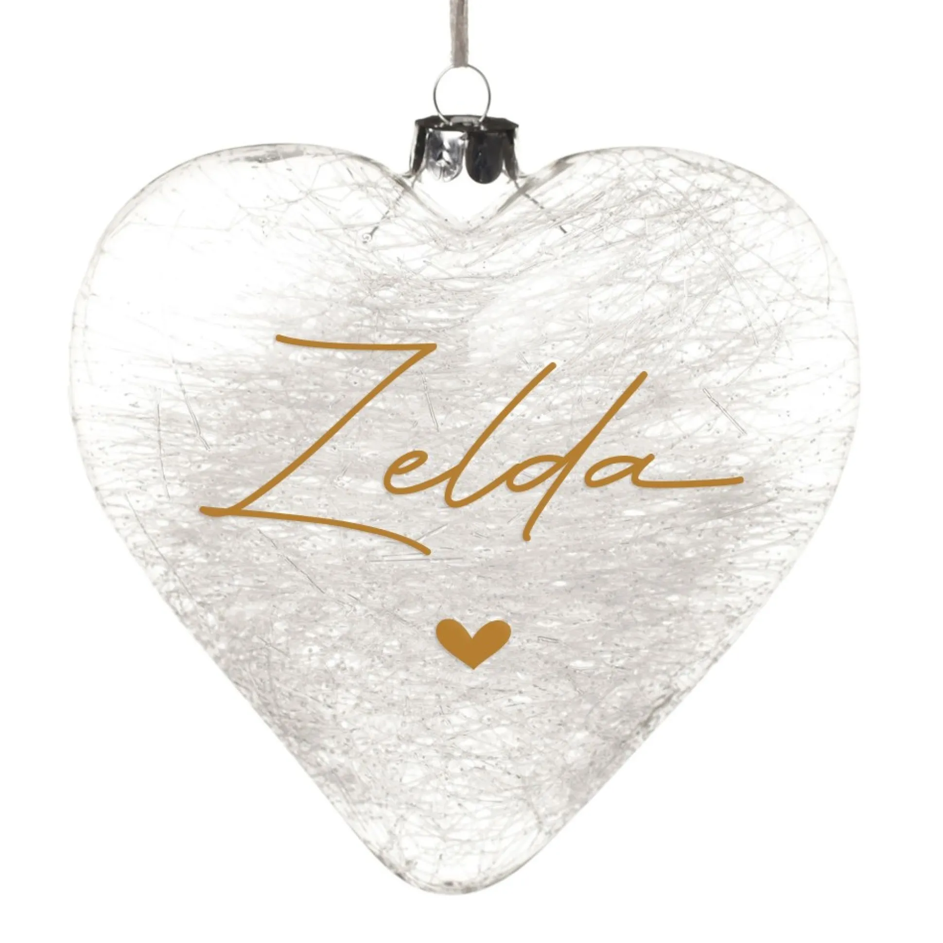 Personalised Icicle Glass Heart - All i need is Love and a Cat Glass Hearts And Discs|