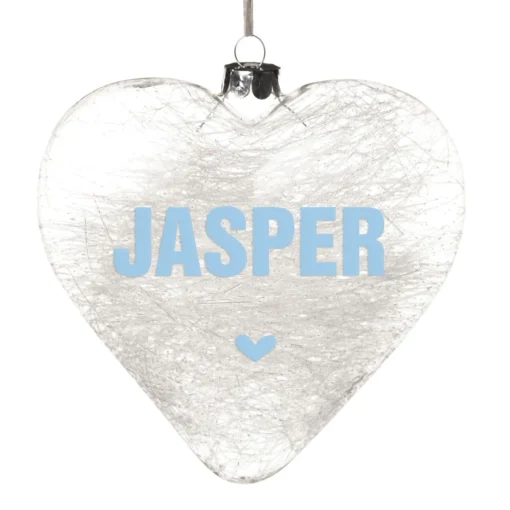 Personalised Icicle Glass Heart - All i need is Love and a Cat Glass Hearts And Discs|