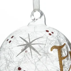 Personalised Icicle Glass Christmas Bauble Personalised Baubles|