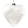 Personalised Icicle Glass Heart Personalised Baubles|