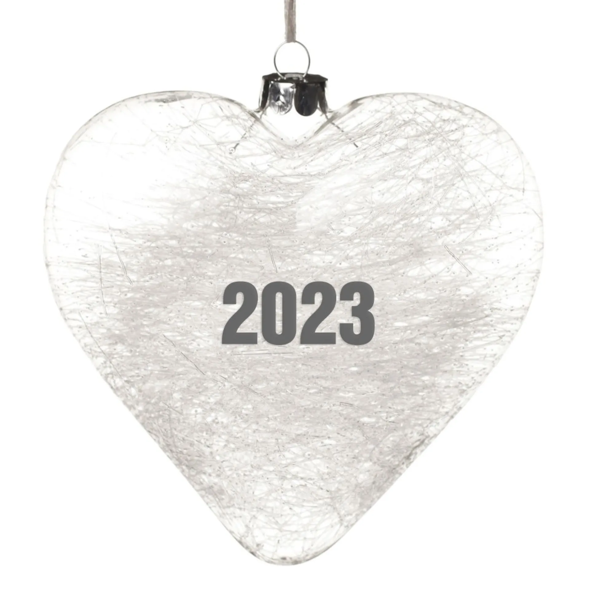 Personalised Icicle Glass Heart - Love is a Four Legged Word Glass Hearts And Discs|
