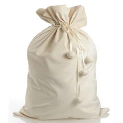 Personalised Ivory Velvet Santa Sack Personalised Santa Sacks|