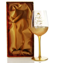 Personalised Jingle Juice Christmas Wine Glass Christmas Wine Glasses And Mugs|