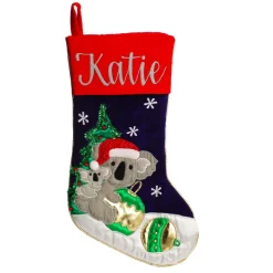 Personalised Koala Christmas Stocking Personalised Stockings|