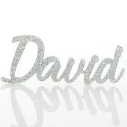 Personalised Laser Cut Names Christmas Table Decor|