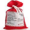 Personalised Letter from Santa Red Felt Jumbo Sack Personalised Santa Sacks|