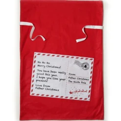 Personalised Letter from Santa Red Felt Jumbo Sack Personalised Santa Sacks|
