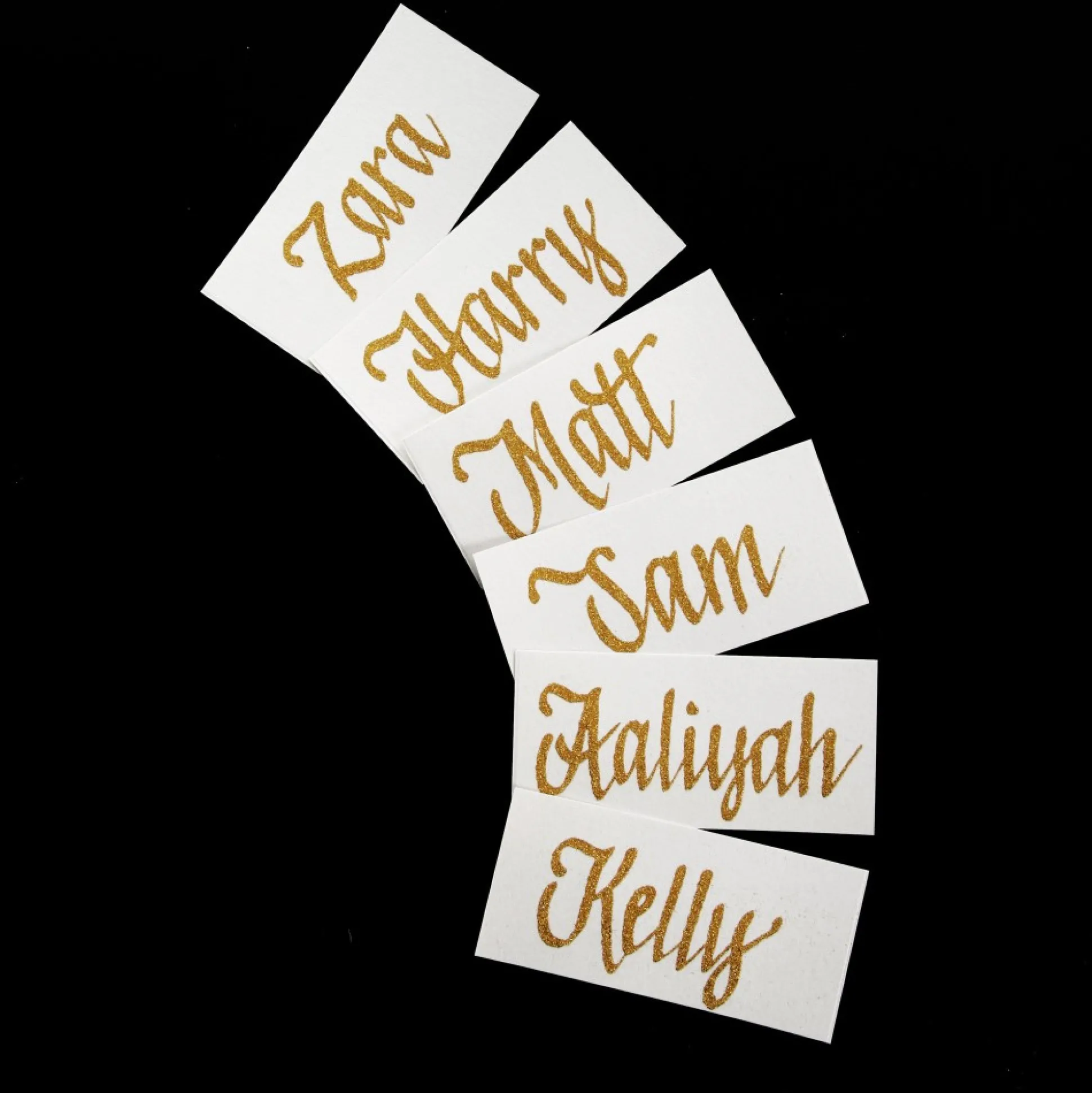 Personalised Name Place Cards - Set of 6 Christmas Table Decor|