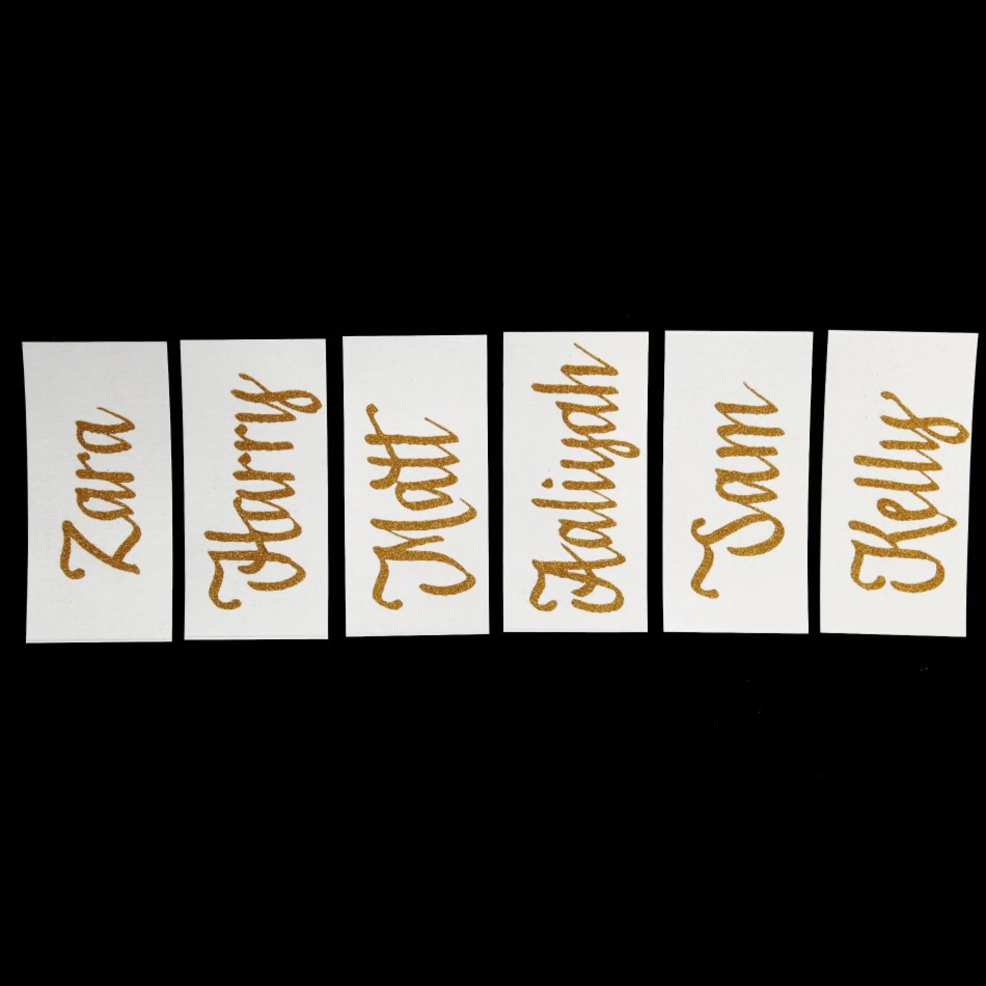 Personalised Name Place Cards - Set of 6 Christmas Table Decor|
