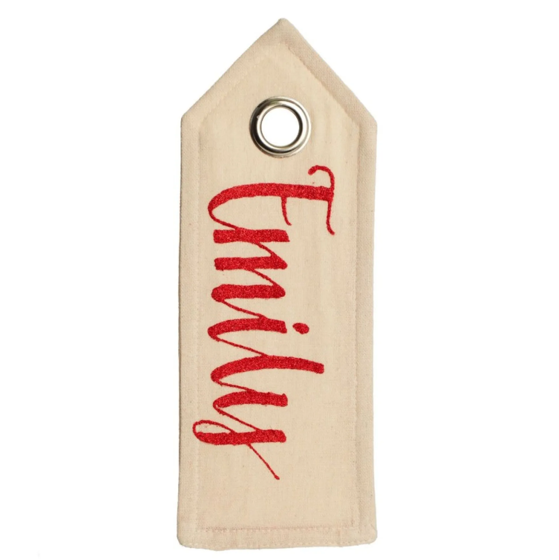 Personalised Natural Linen Santa Sack Tag Personalised Santa Sacks|