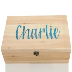 Personalised Natural Wooden Christmas Eve Keepsake Box Christmas Eve Keepsake Boxes|