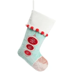 Personalised Peppermint Bauble Christmas Stocking Personalised Stockings|