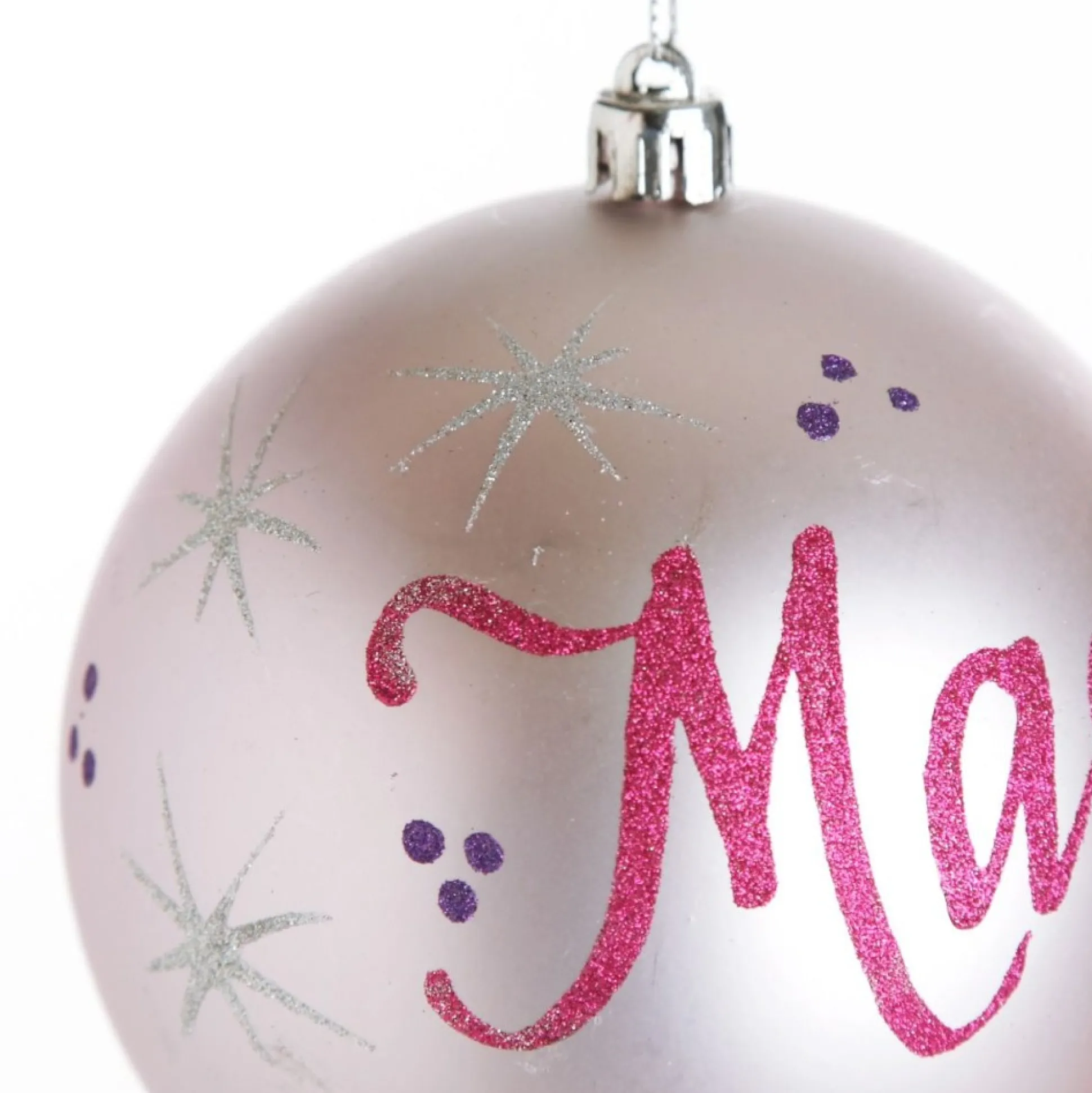 Personalised Pink Shatterproof Christmas Bauble Personalised Baubles|