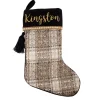Personalised Plaid Christmas Stocking Personalised Stockings|