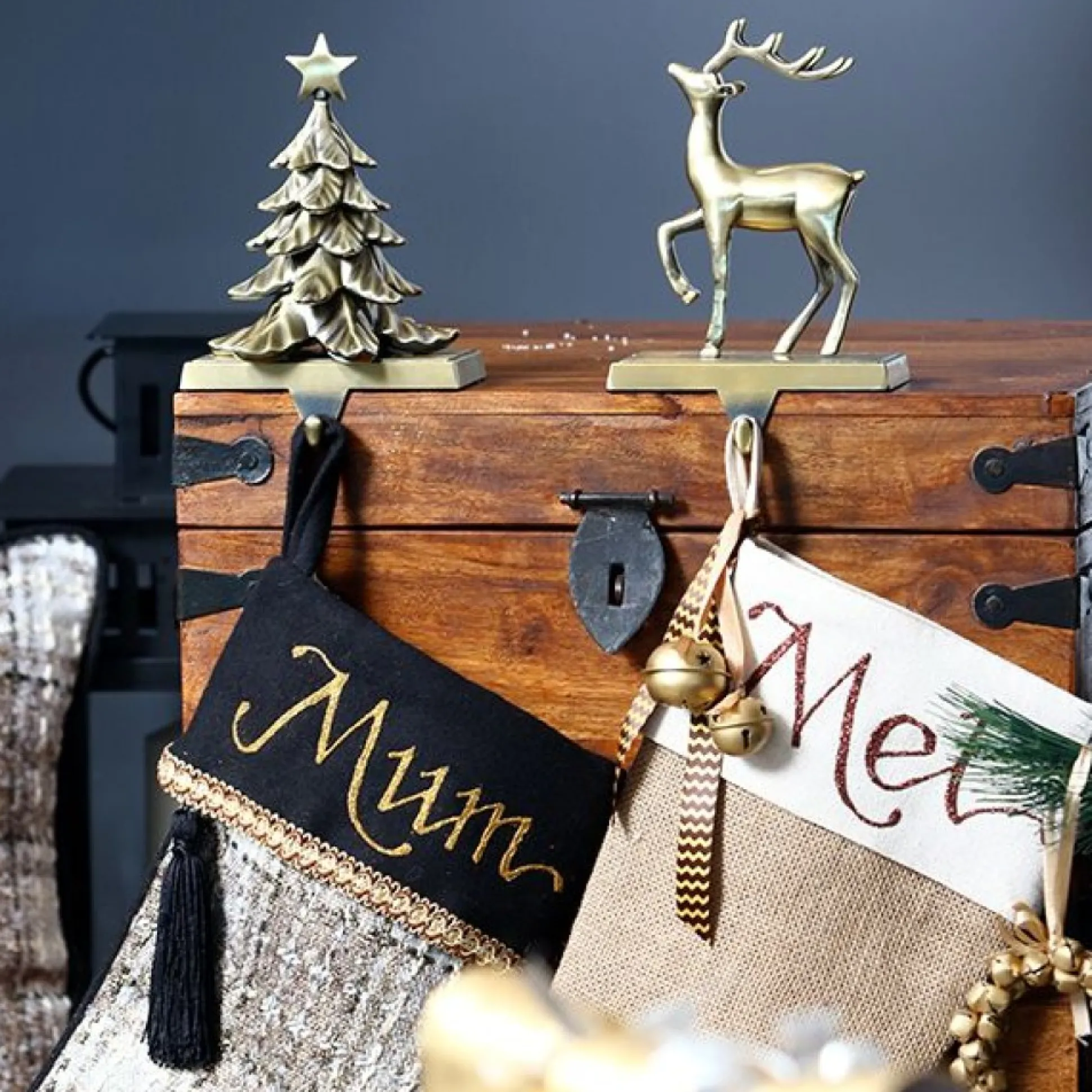 Personalised Plaid Christmas Stocking Personalised Stockings|