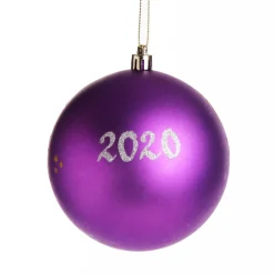 Personalised Purple Shatterproof Christmas Bauble Personalised Baubles|